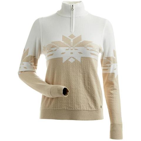 fw2526_nils_womenssierrametallicsweater_goldmetallicwhite